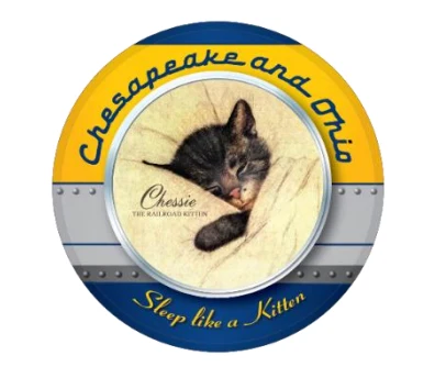 Chesapeake And Ohio Drumhead Magnet