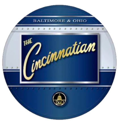 Baltimore & Ohio "The Cincinnatian" Drumhead Magnet