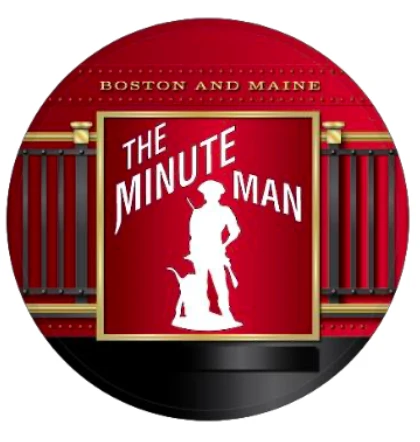 Boston & Maine "The Minute Man" Drumhead Magnet 6 Boston & Maine "The Minute Man" Drumhead Magnet