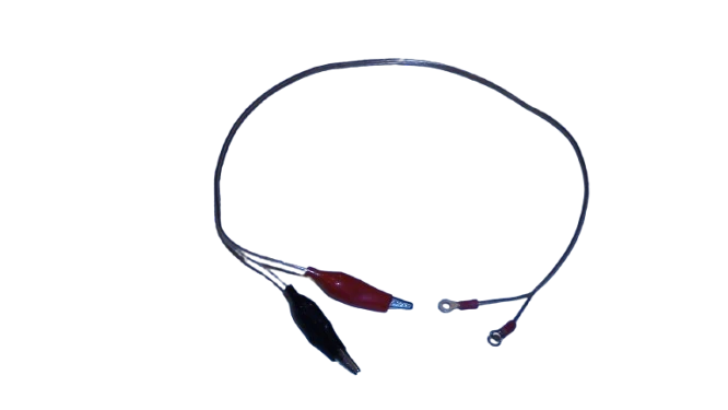 2' Connector Lead Set with Alligator Clips and Soldered Wire Ends