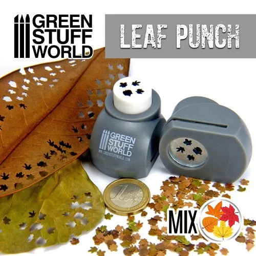 Miniature Leaf Punch - Grey 1 Miniature Leaf Punch - Grey