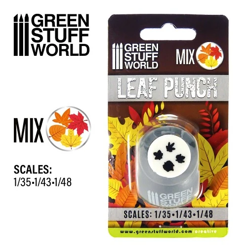 Miniature Leaf Punch - Grey 2 Miniature Leaf Punch - Grey