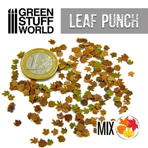 Miniature Leaf Punch - Grey 3 Miniature Leaf Punch - Grey