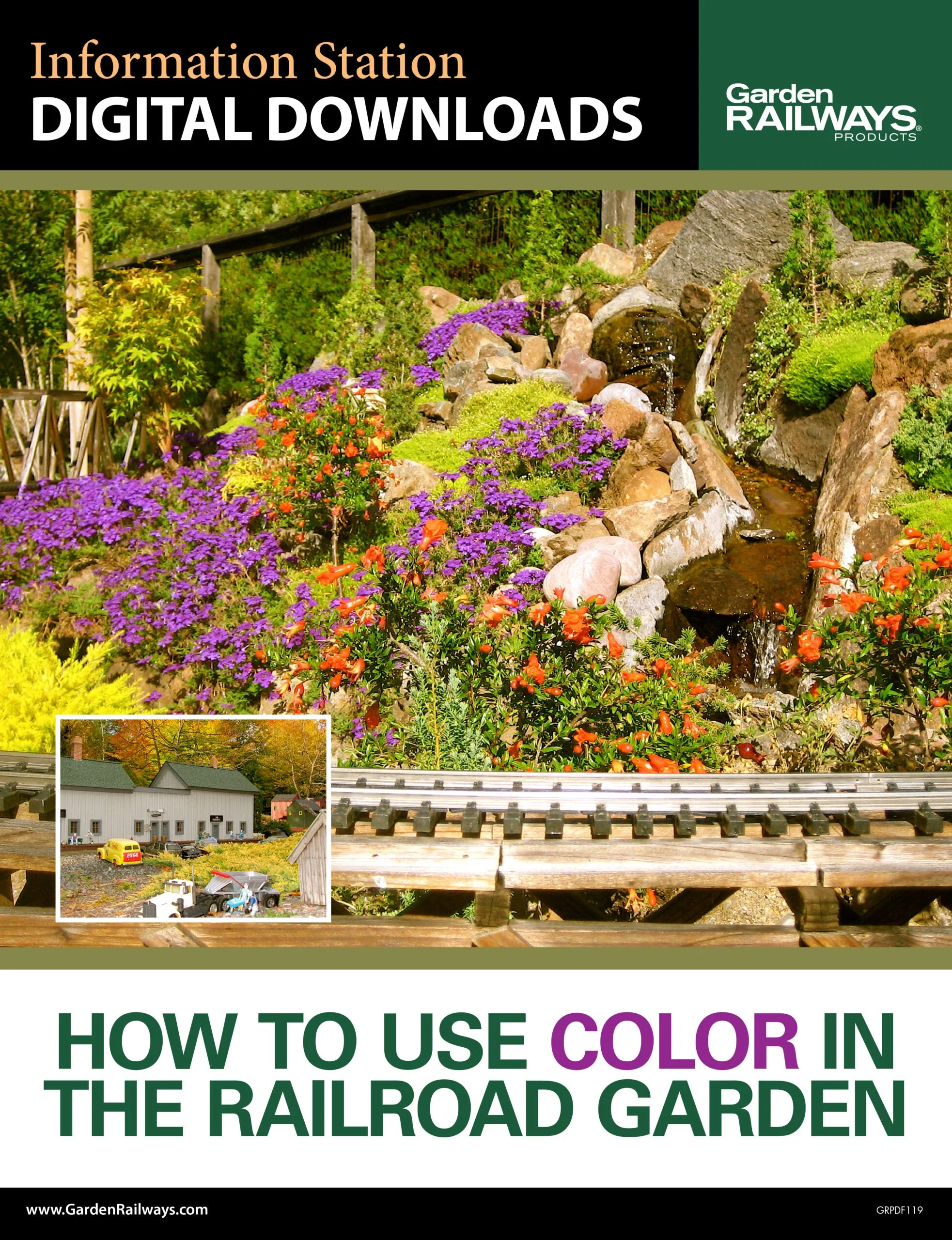 How to use color in the railroad garden 3 How to use color in the railroad garden