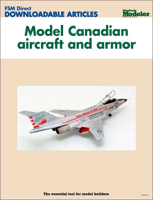Model Canadian aircraft and armor 3 Model Canadian aircraft and armor