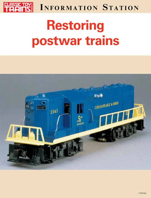 Restoring postwar trains 3 Restoring postwar trains