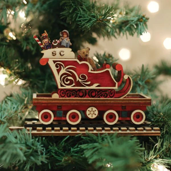 North Pole Express Sleigh Car Ornament 1 North Pole Express Sleigh Car Ornament