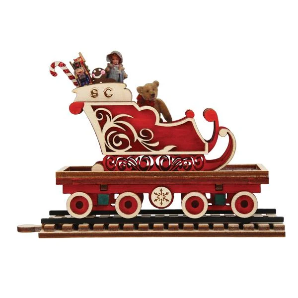 North Pole Express Sleigh Car Ornament 2 North Pole Express Sleigh Car Ornament