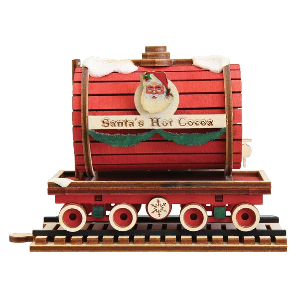 Santa's Hot Cocoa Tanker Ornament 2 Santa's Hot Cocoa Tanker Ornament