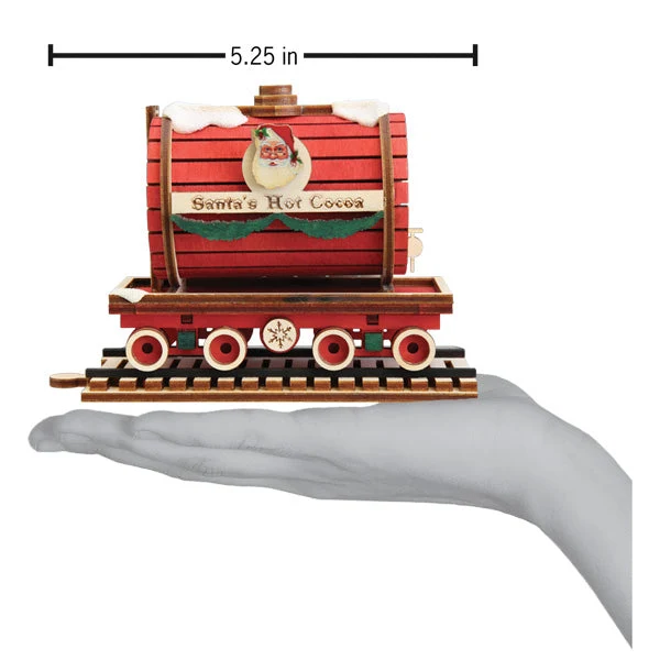 Santa's Hot Cocoa Tanker Ornament 3 Santa's Hot Cocoa Tanker Ornament