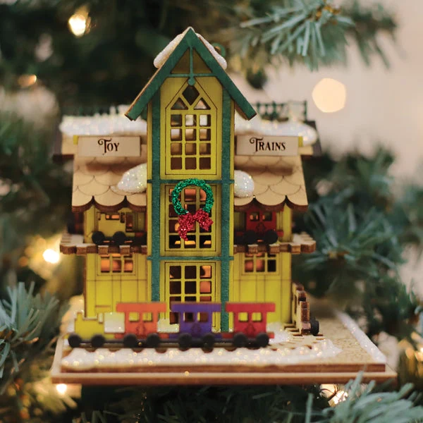 Toy Train Shop Ornament 8 Toy Train Shop Ornament
