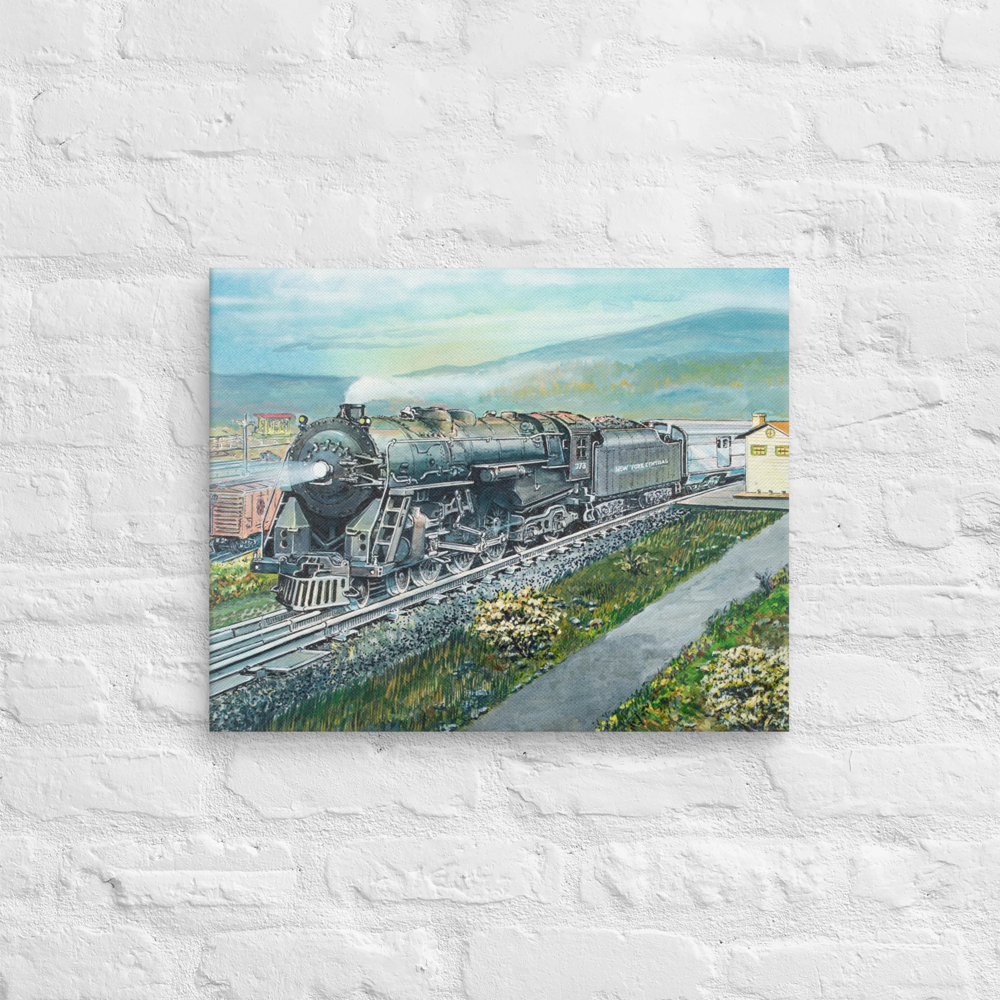 No. 773 Hudson Steam Engine Canvas by Robert Sherman - 16"x20" 2 No. 773 Hudson Steam Engine Canvas by Robert Sherman - 16"x20"