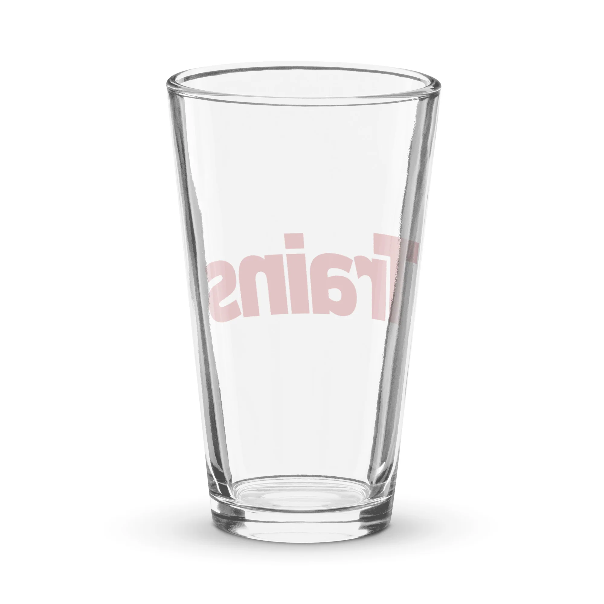 Trains Pint Glass