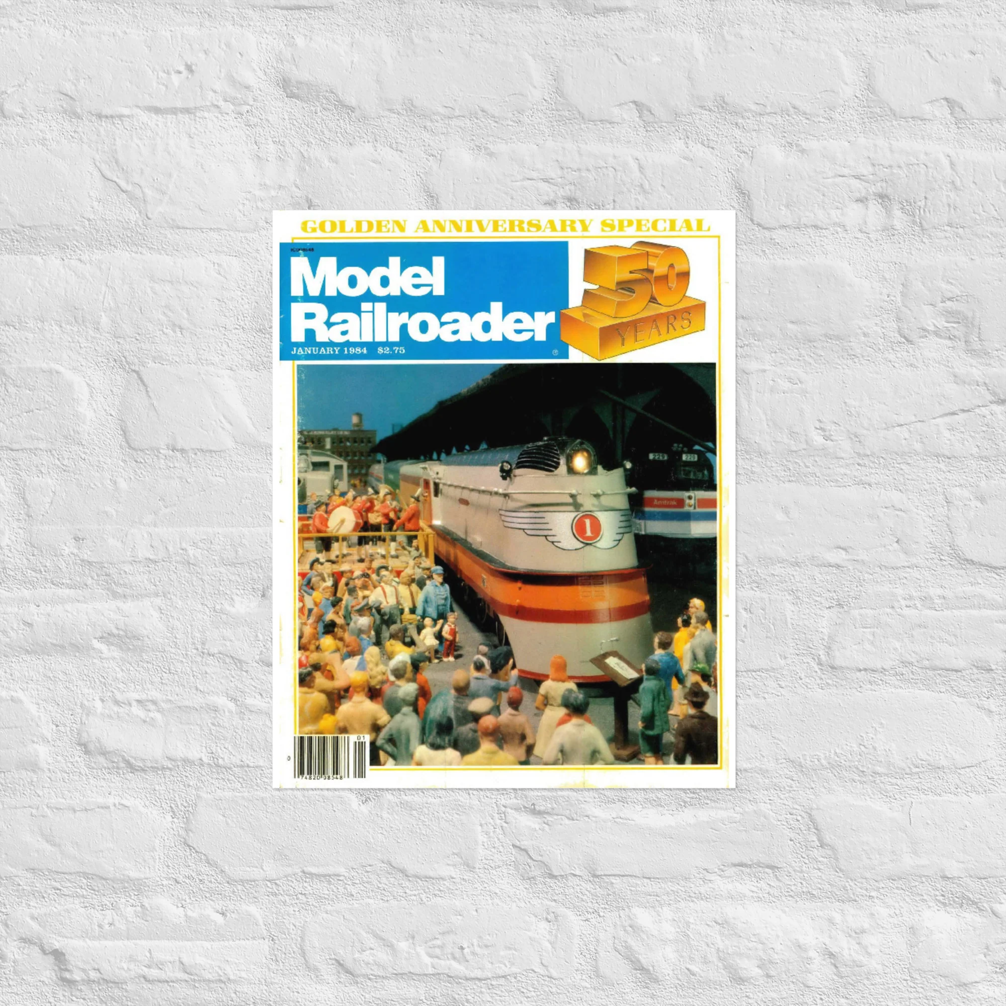January 1984 Model Railroader 50th Anniversary Issue Cover Print 4 January 1984 Model Railroader 50th Anniversary Issue Cover Print
