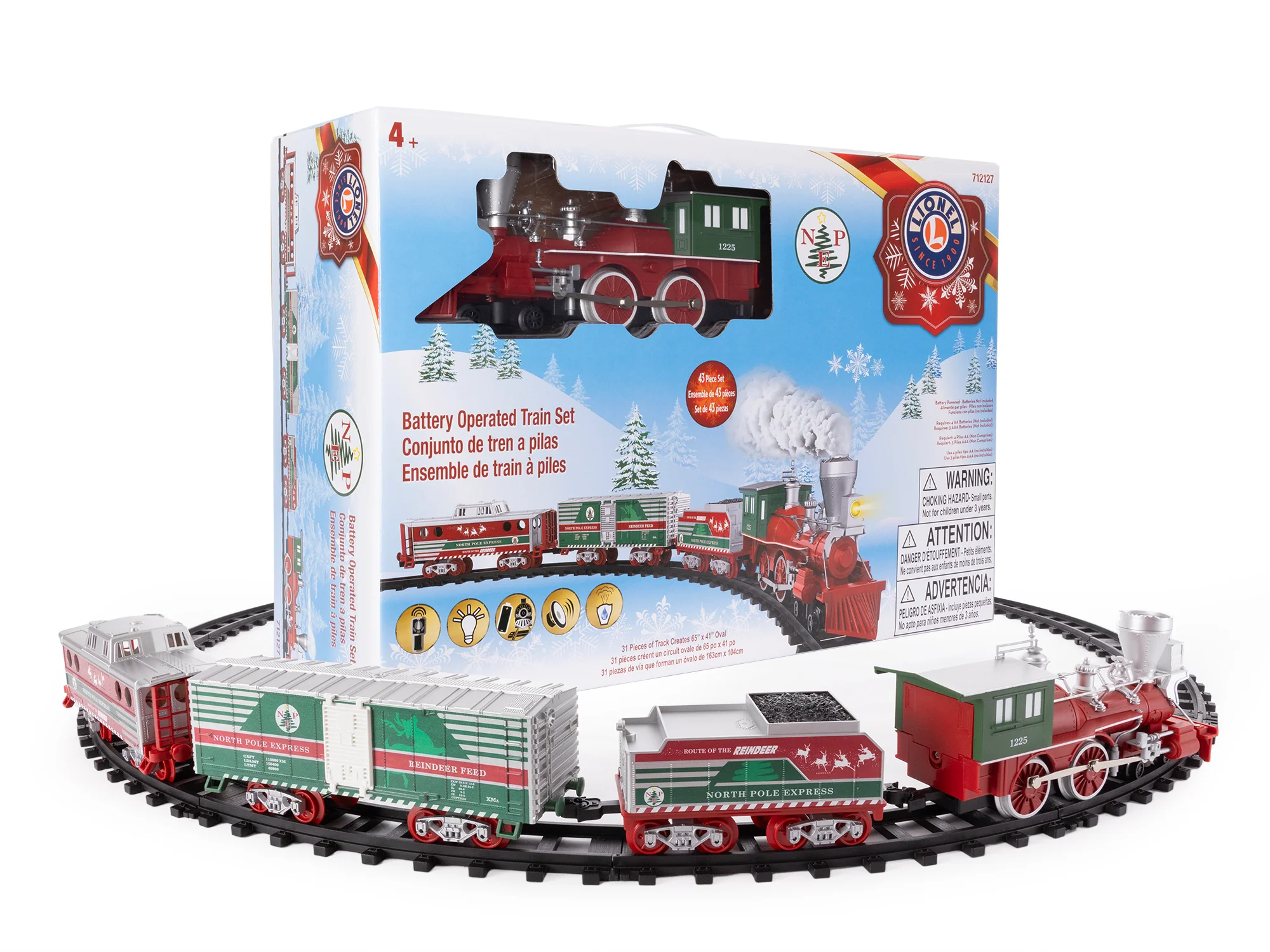 Lionel® North Pole Central Battery Operated O-Gauge Train Set 2 Lionel® North Pole Central Battery Operated O-Gauge Train Set