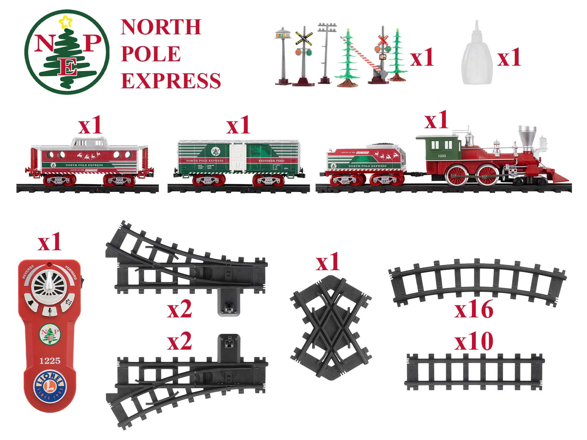 Lionel® North Pole Central Battery Operated O-Gauge Train Set 4 Lionel® North Pole Central Battery Operated O-Gauge Train Set