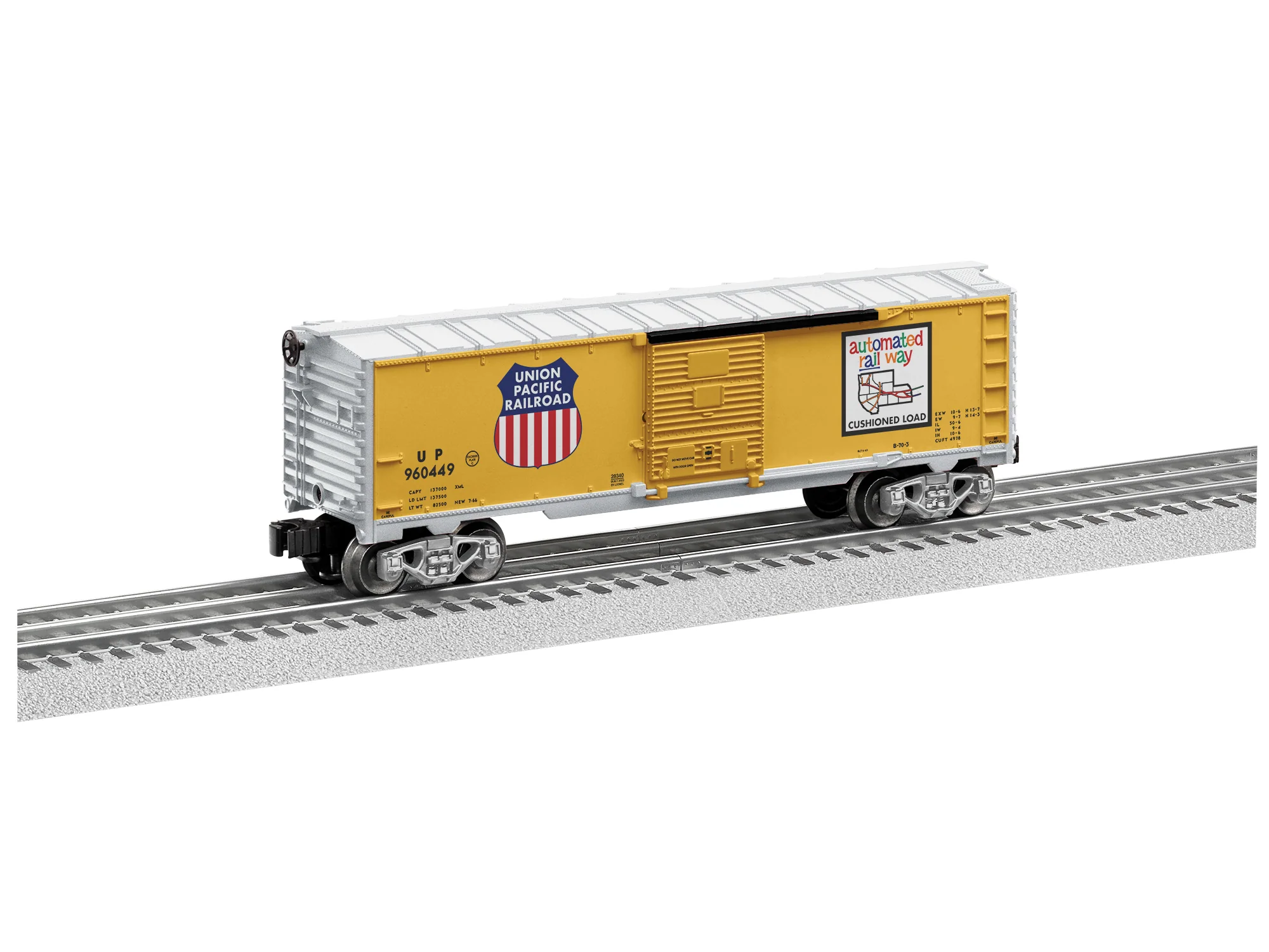 Lionel® Union Pacific Boxcar #960449 12 Lionel® Union Pacific Boxcar #960449