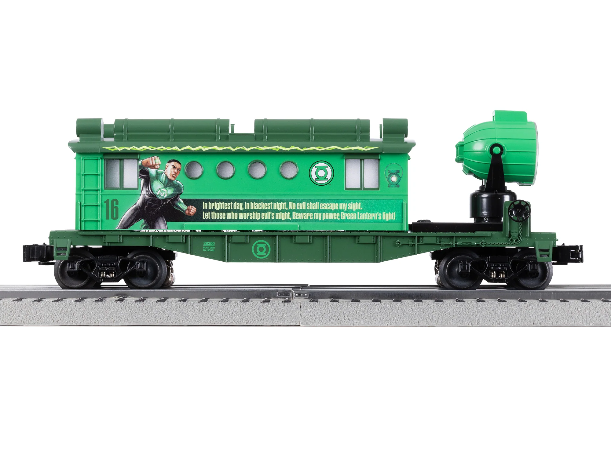 Lionel® DC Comics Green Lantern Searchlight Caboose 13 Lionel® DC Comics Green Lantern Searchlight Caboose