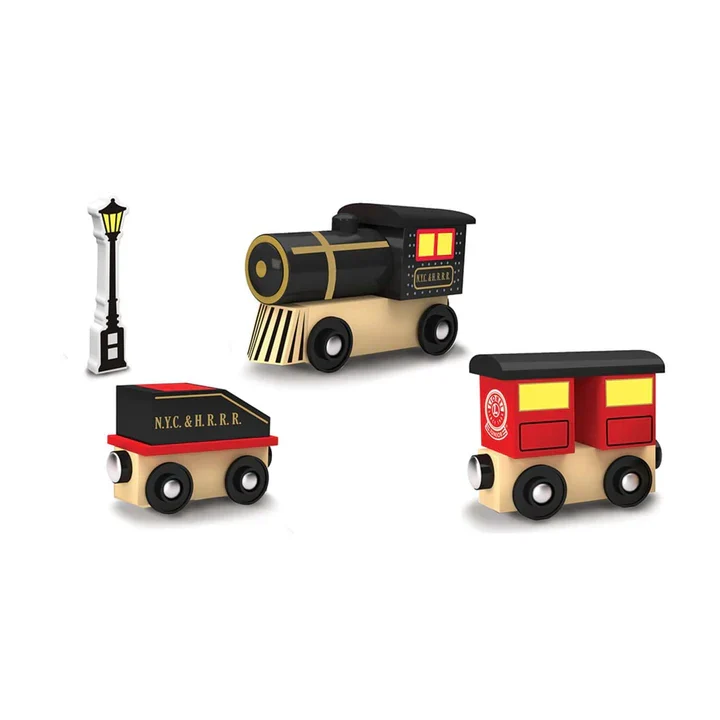 Lionel Original Steam Engine Wood Train Set 3 Lionel Original Steam Engine Wood Train Set