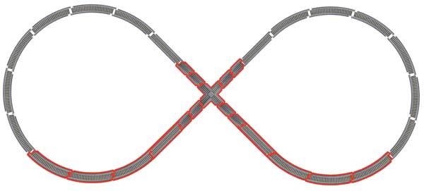 Walthers Trainline 1362 HO Power-Loc Figure 8 Expander Set 2 Walthers Trainline 1362 HO Power-Loc Figure 8 Expander Set