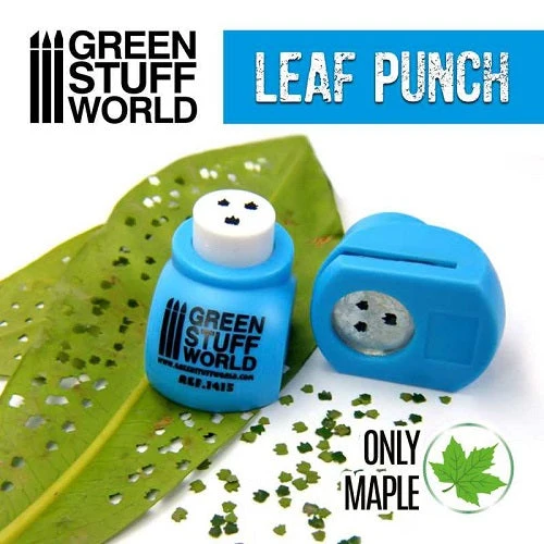 Miniature Leaf Punch - Medium Blue 1 Miniature Leaf Punch - Medium Blue