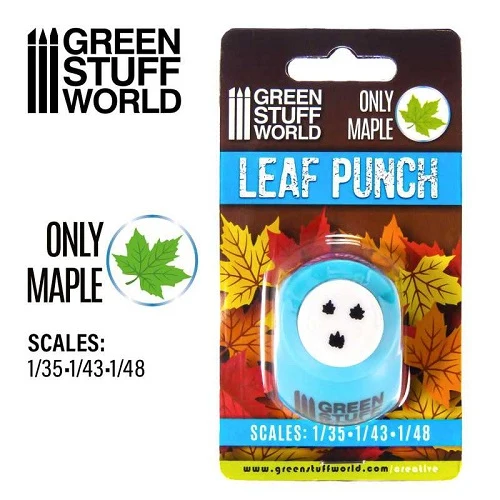 Miniature Leaf Punch - Medium Blue 2 Miniature Leaf Punch - Medium Blue