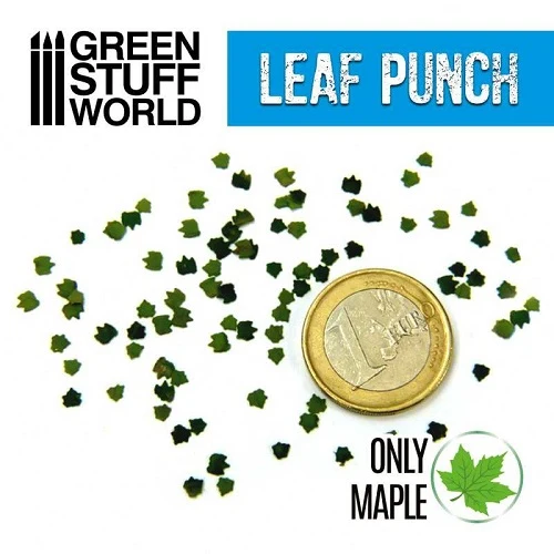 Miniature Leaf Punch - Medium Blue 3 Miniature Leaf Punch - Medium Blue