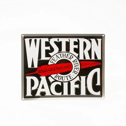 Western Pacific Metal Sign 2 Western Pacific Metal Sign