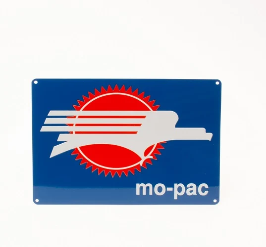 Missouri Pacific Railroad Screaming Eagle Metal Sign