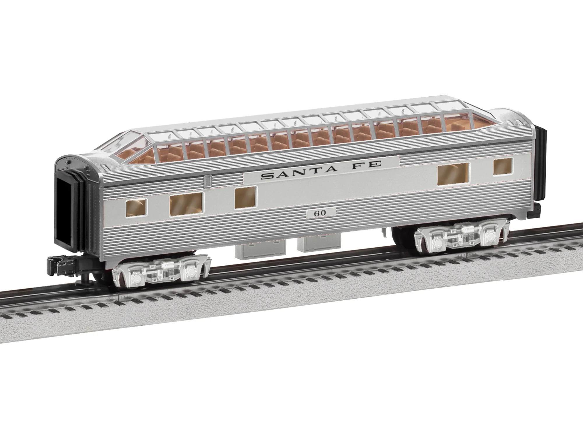 Lionel® Santa Fe Add-On Full Vista Dome Car #60