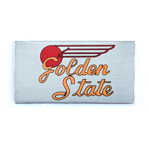 The Golden State Car Plate Pin