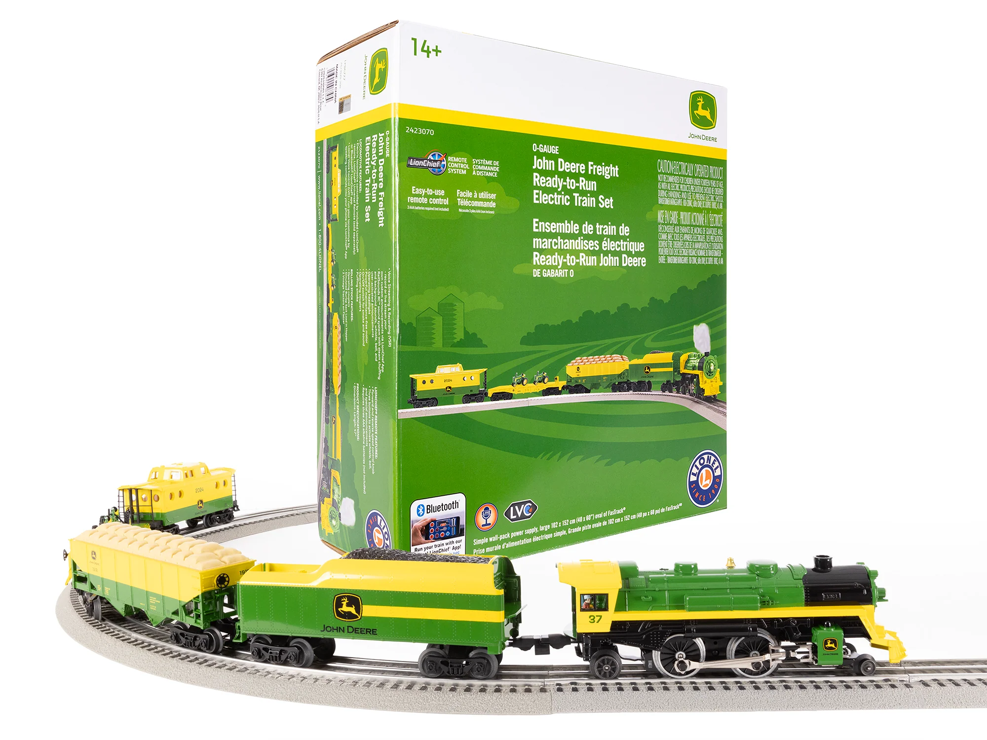 Lionel® John Deere Steam Freight LionChief Bluetooth 5.0 Set