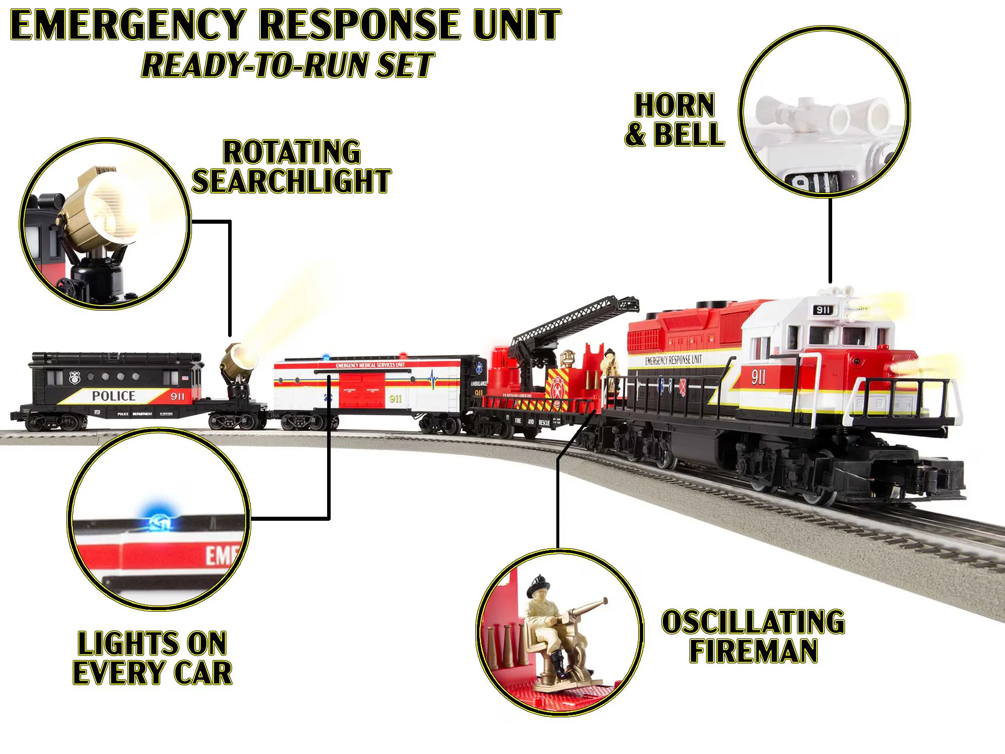 Lionel® First Responders LionChief Set with Bluetooth 5.0 3 Lionel® First Responders LionChief Set with Bluetooth 5.0