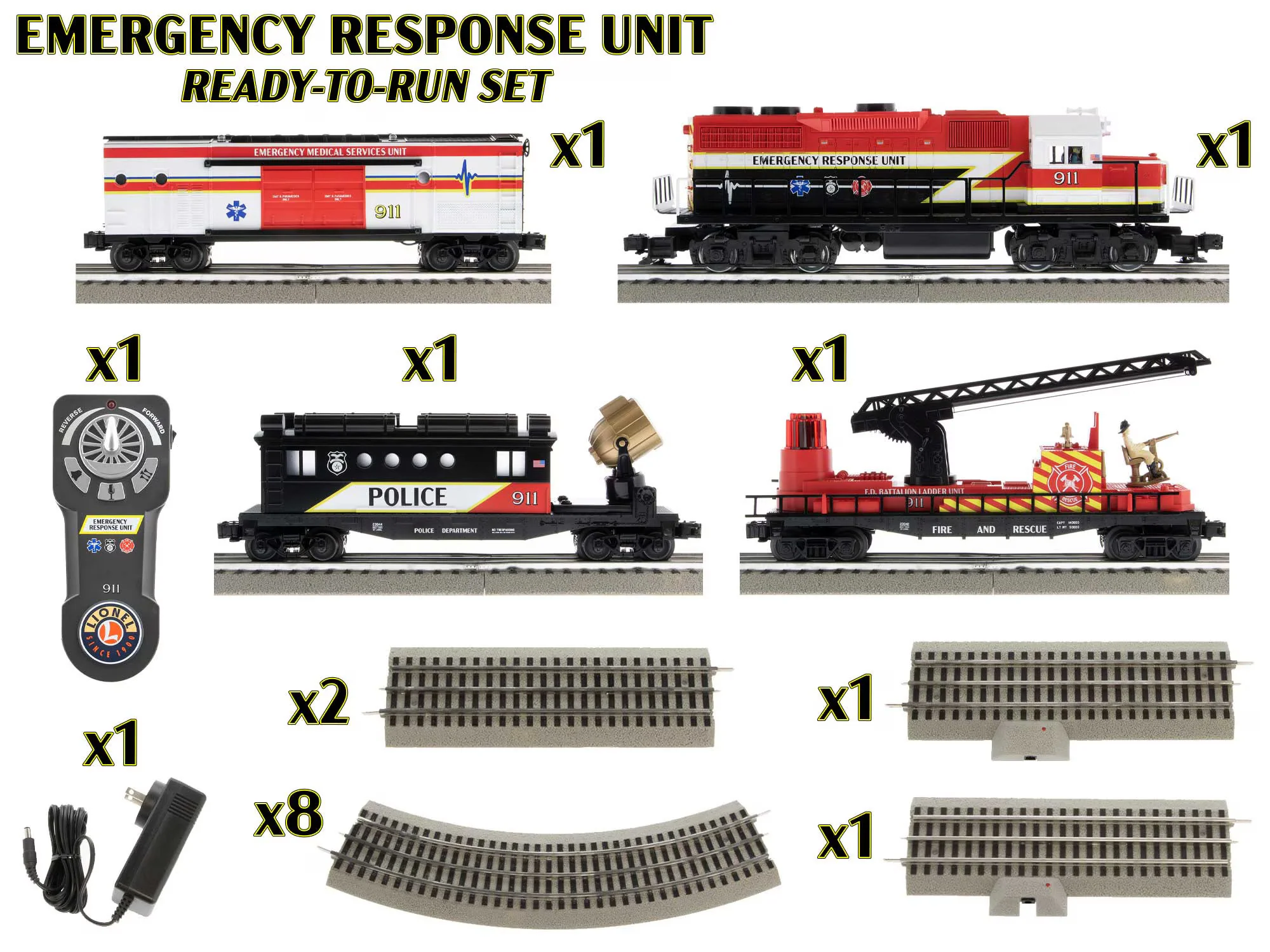 Lionel® First Responders LionChief Set with Bluetooth 5.0 4 Lionel® First Responders LionChief Set with Bluetooth 5.0