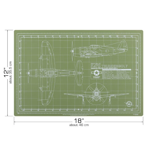 Tankraft Thunderbolt Model Builder's Cutting Mat - 12x18 5 Tankraft Thunderbolt Model Builder's Cutting Mat - 12x18