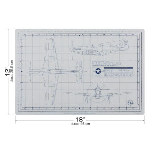 Tankraft Mustang Model Builder's Cutting Mat - 12x18 3 Tankraft Mustang Model Builder's Cutting Mat - 12x18