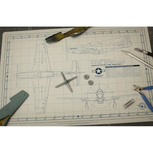 Tankraft Mustang Model Builder's Cutting Mat - 12x18 4 Tankraft Mustang Model Builder's Cutting Mat - 12x18