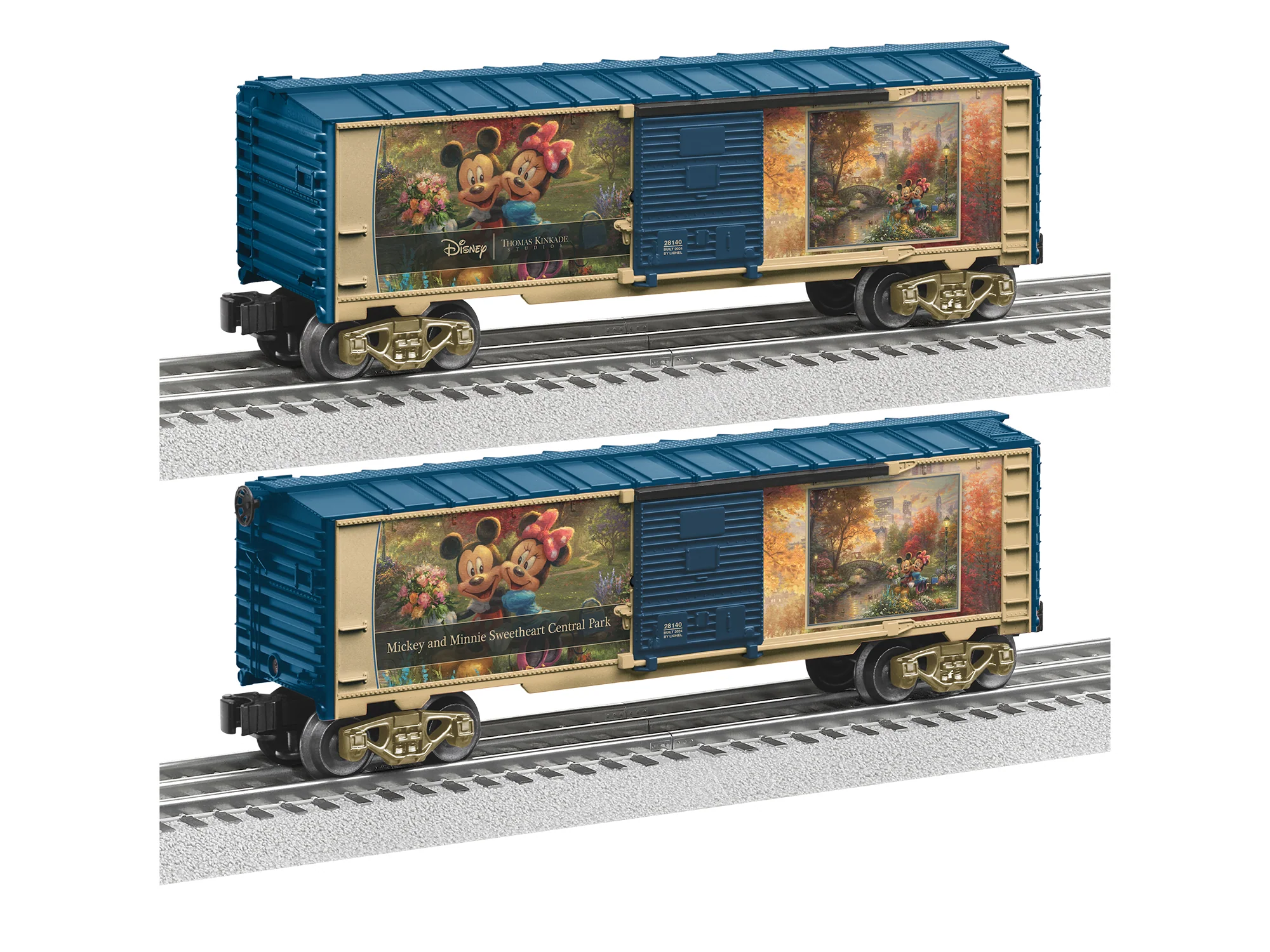 Lionel® Thomas Kinkade Studios - Disney Mickey & Minnie Sweetheart Central Park Boxcar
