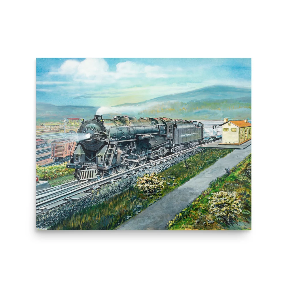 No. 773 Hudson Steam Engine Poster by Robert Sherman - 16"x20" 1 No. 773 Hudson Steam Engine Poster by Robert Sherman - 16"x20"
